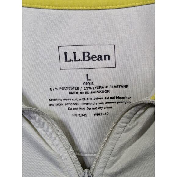 LL Bean Fleece Jacket Womens Large Belted Lightweight Full Zip Thumb Holes - Picture 3 of 11